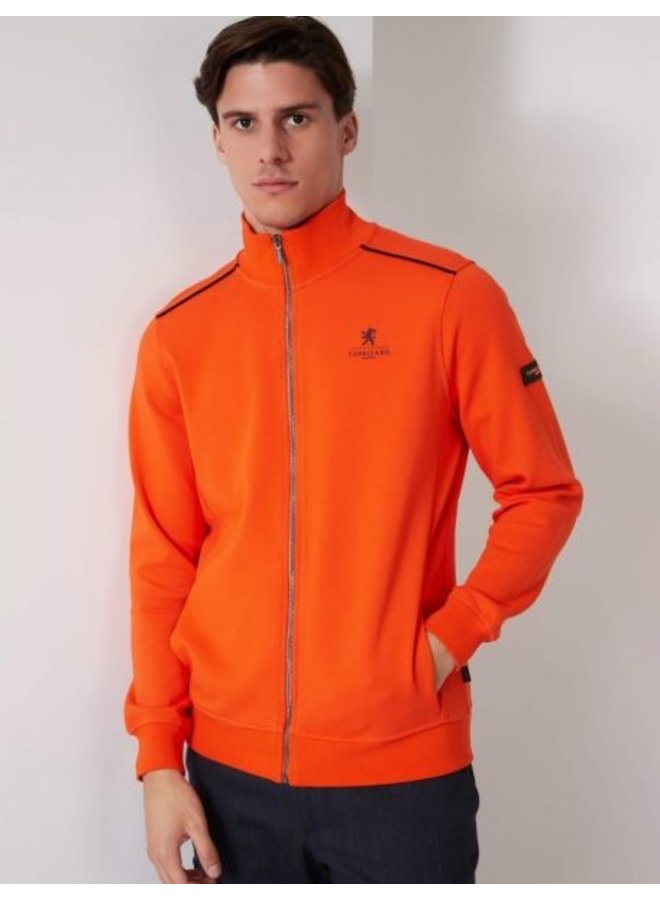 Cavallaro Campione Cardigan Full Zip Orange