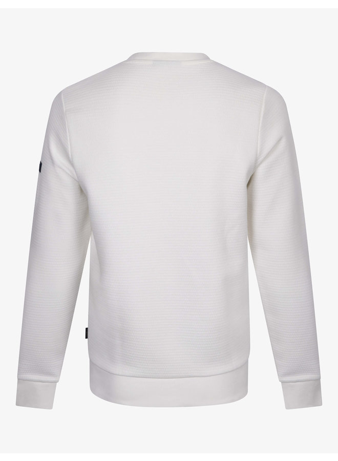 Cavallaro Sweater Turso R-Neck Off-White