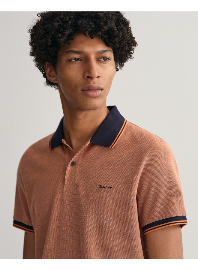 Gant Polo 4-Col Oxfort Pique Pumpkin Orange