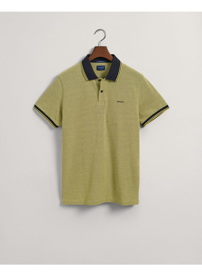 Gant Polo 4-Col. Oxford Pique Lemonade Yellow