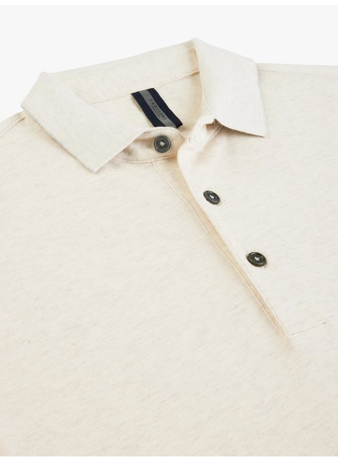 Profuomo Polo Short Sleeve Beige Melange