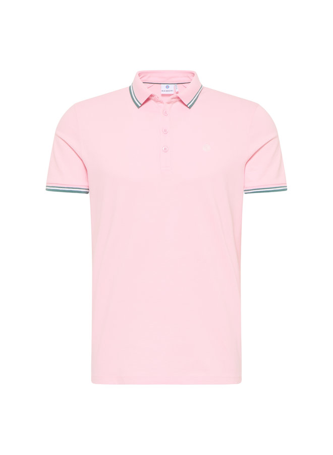 Blue Industry Polo Striped Rose