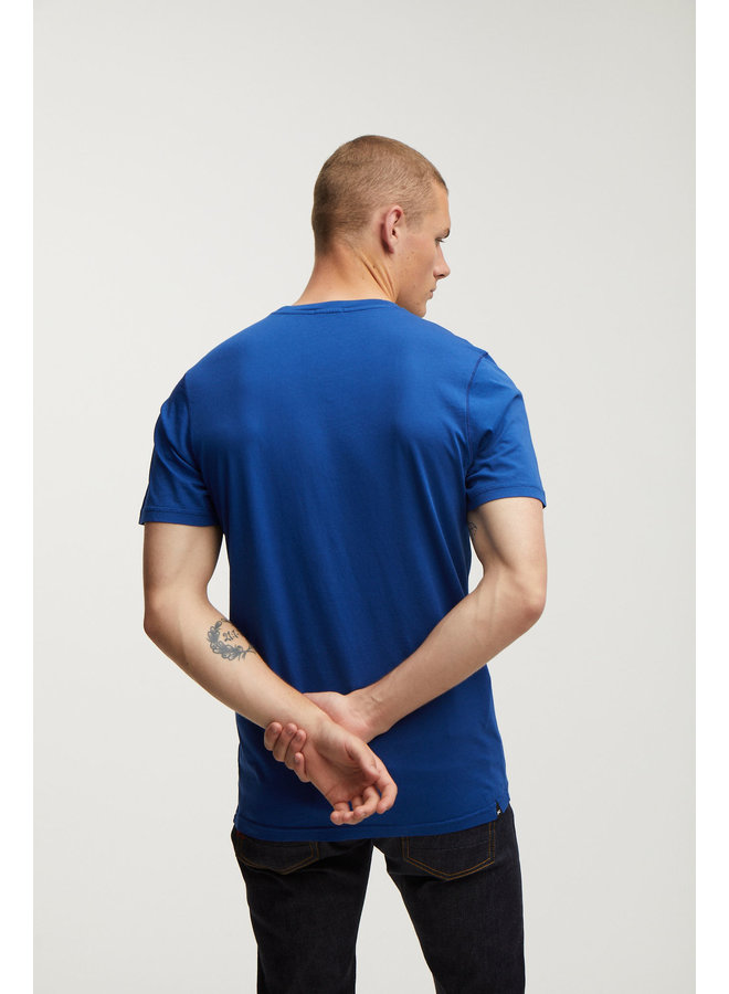 Denham T-Shirt Slim Tee moj Sodalite Blue