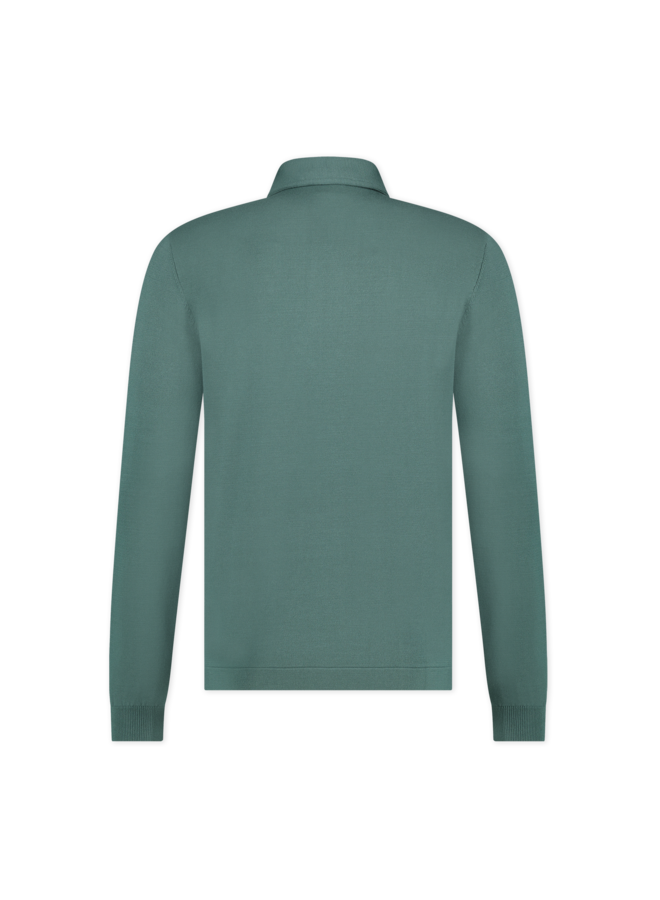 Blue Industry Pullover Polo Green