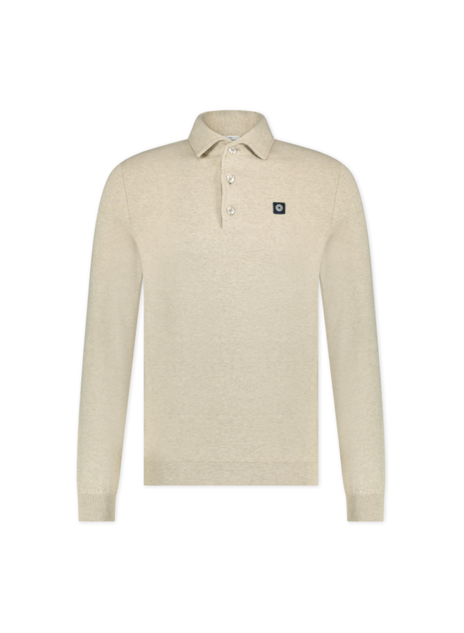 Blue Industry Pullover Polo Sand
