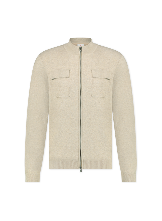 Blue Industry Cardigan Sand