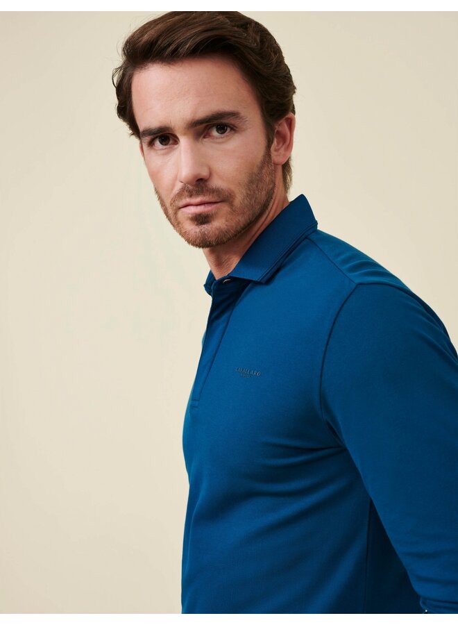 Cavallaro Polo Basso LS Petrol Blue