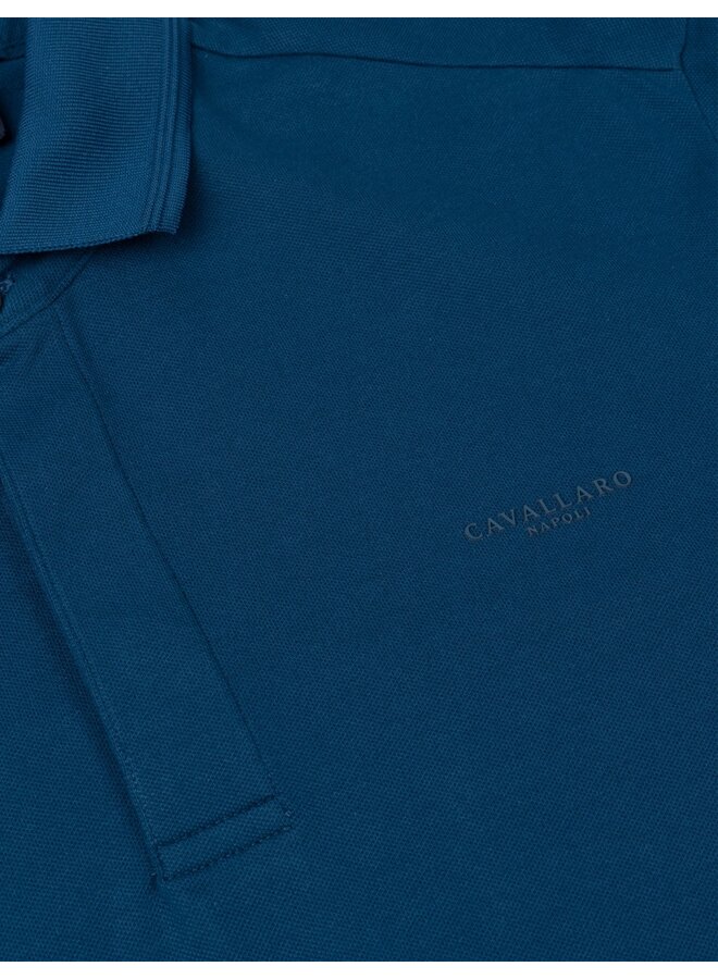 Cavallaro Polo Basso LS Petrol Blue