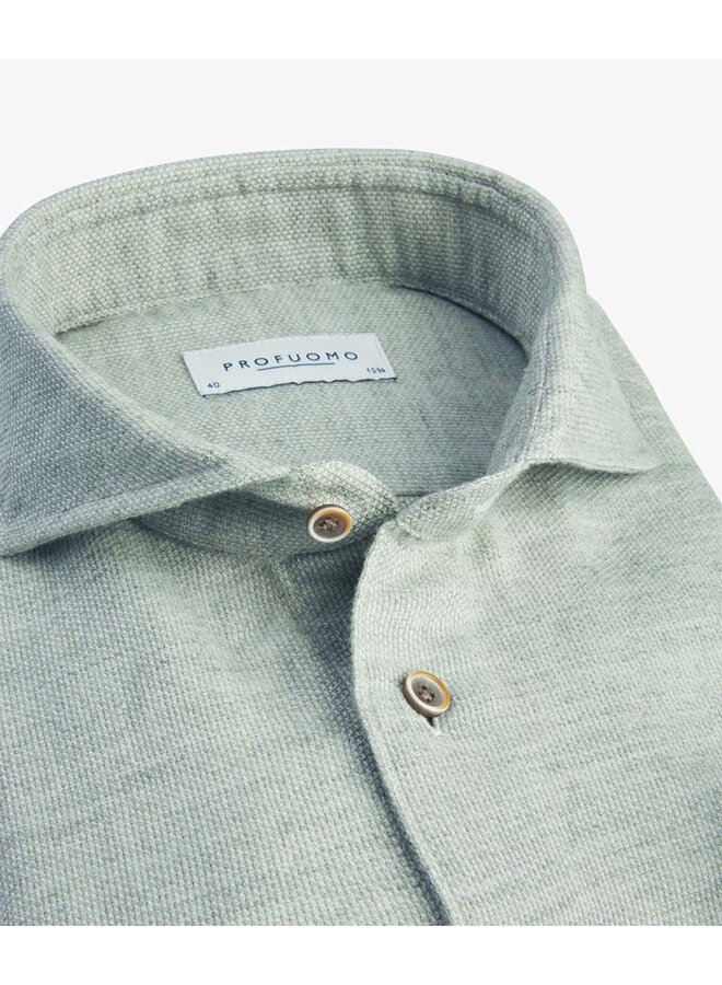 Profuomo Shirt  Basketweave green