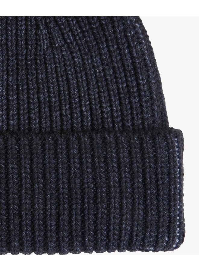 Profuomo Beanie Wool Nylon Navy