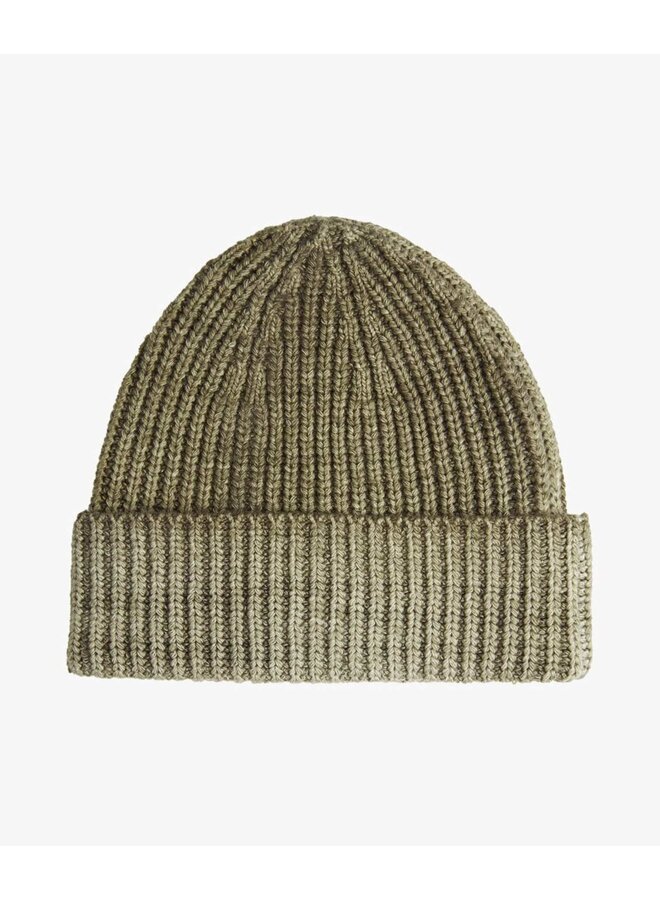 Profuomo Beanie Wool Nylon Green