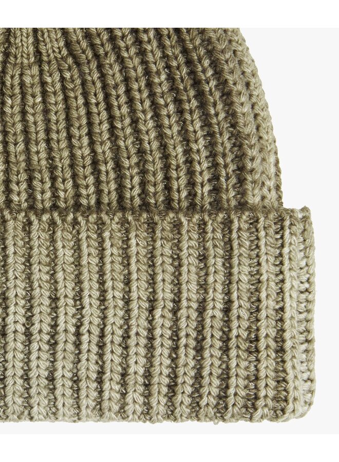 Profuomo Beanie Wool Nylon Green