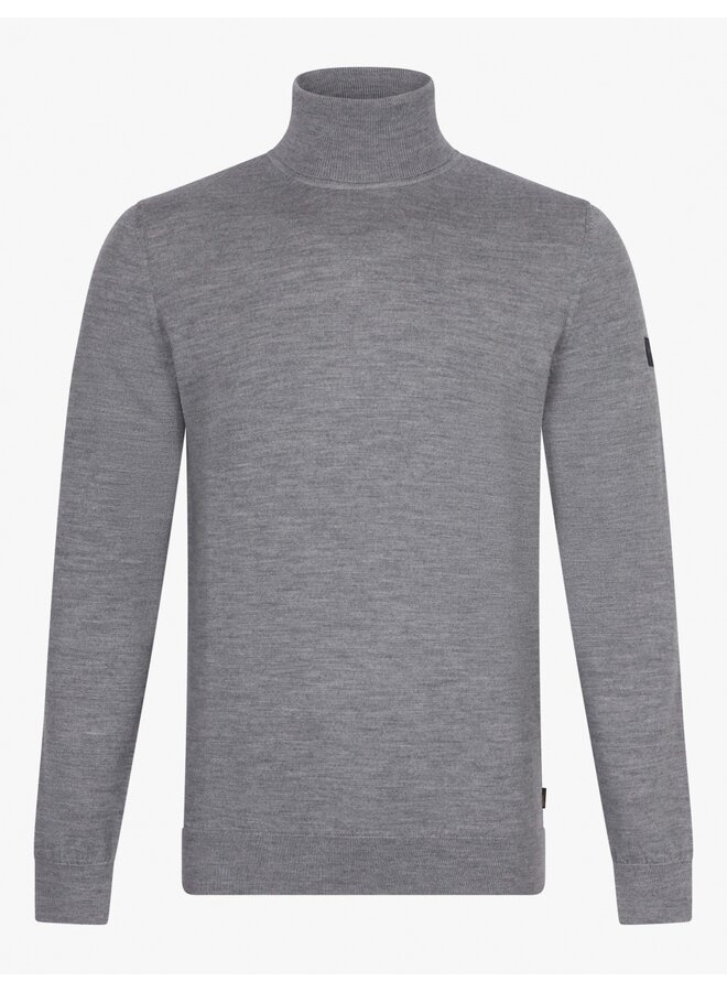 Cavallaro RollNeck Pullover Mid Grey Melange