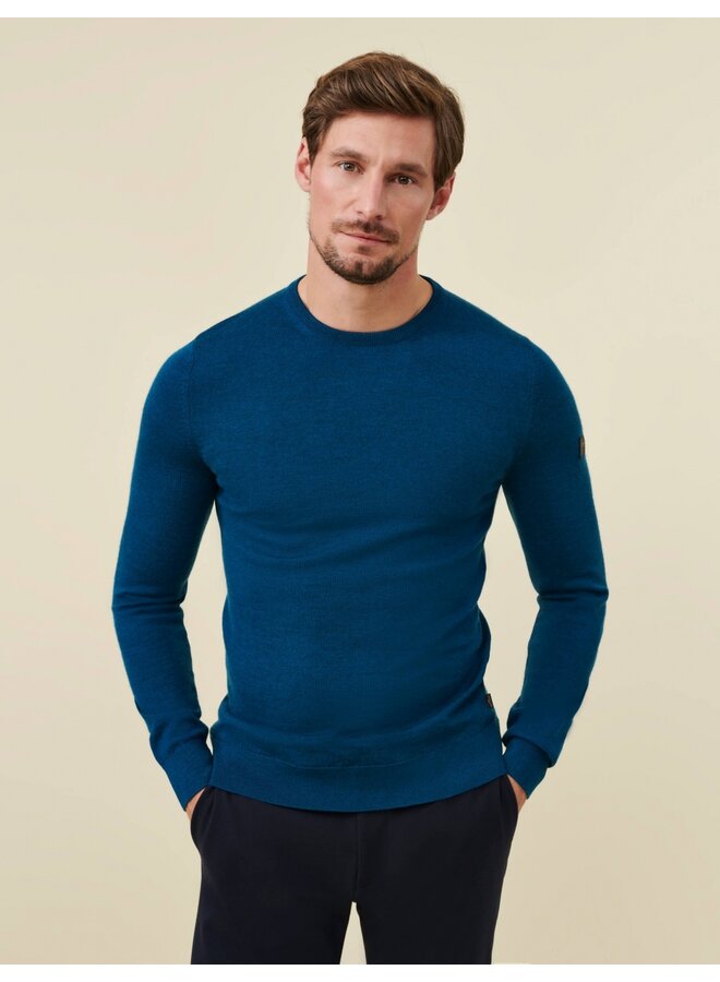 Cavallaro R-Neck Pullover Petrol