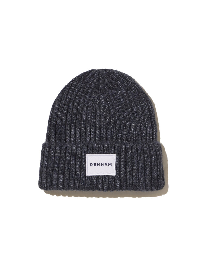 Denham Chunky Beanie Dark Sapphire