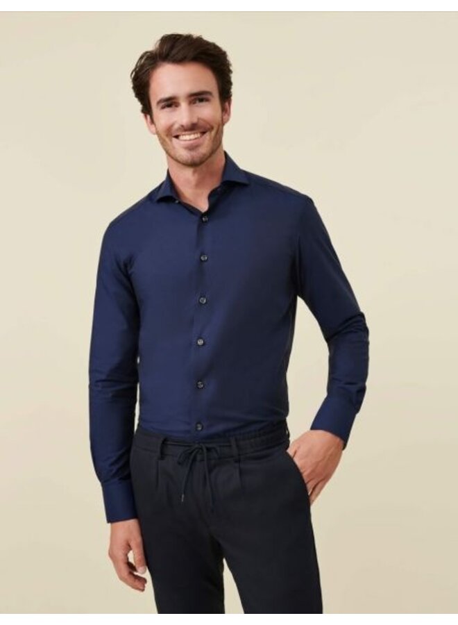 Cavallaro Overhemd Angelo Dark Blue