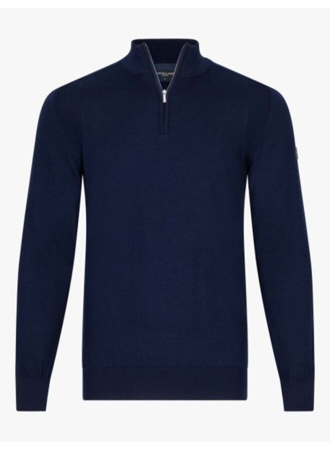 Cavallaro Pullover Palio Half Zip Dark Blue