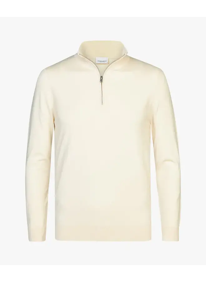 Profuomo Pullover Half Zip Off-White