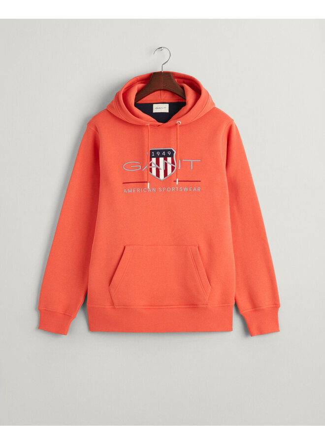 Gant Hoodie Archive Shield Burnt Orange