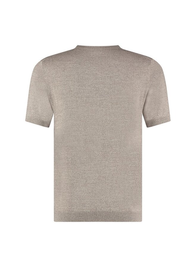 Blue Industry T-Shirt Knitted Taupe