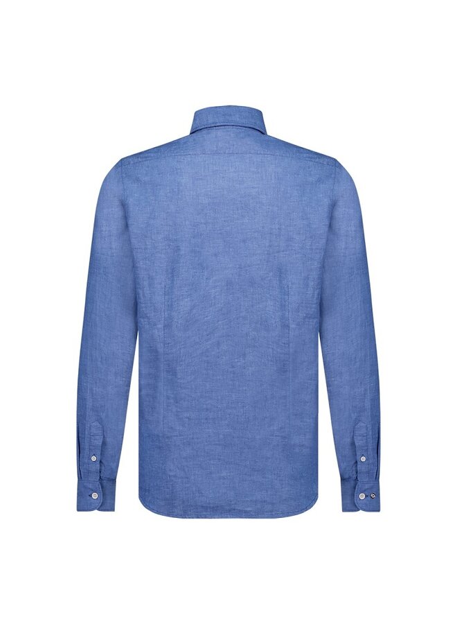 Blue Industry Shirt Linnen/Cotton Kobalt