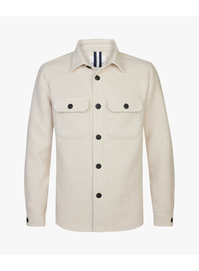 Profuomo Overshirt Boucle Ecru