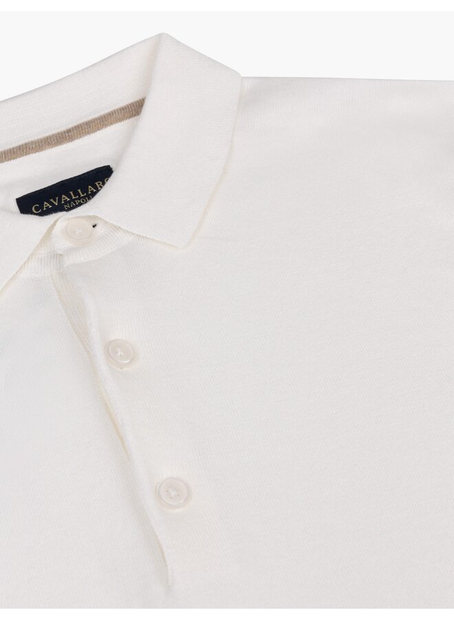 Cavallaro Polo Sorrentino Knitted Off-White