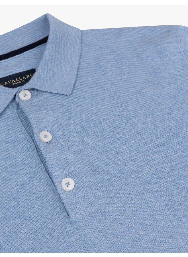 Cavallaro Polo Sorrentino Knitted Light Blue