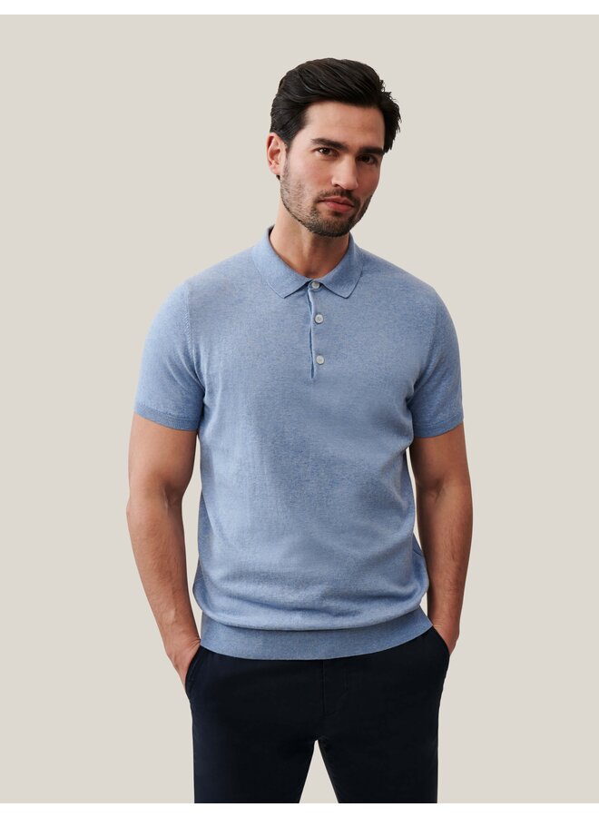 Cavallaro Polo Sorrentino Knitted Light Blue