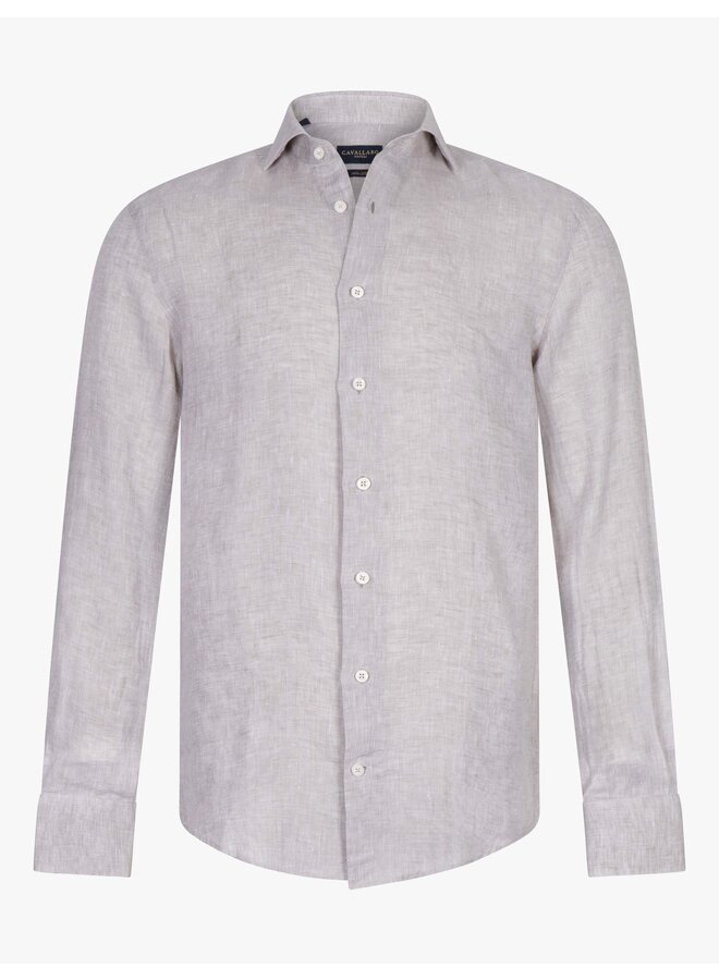 Cavallaro Shirt Firento Linnen Light Taupe