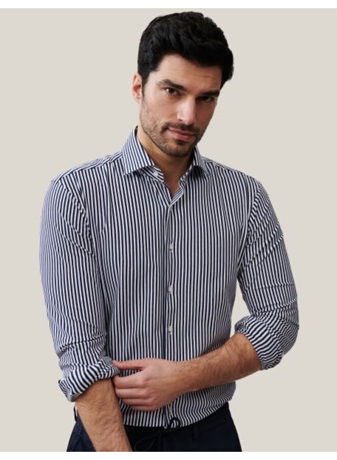 Cavallaro Shirt Lucio Stripe Navy/White