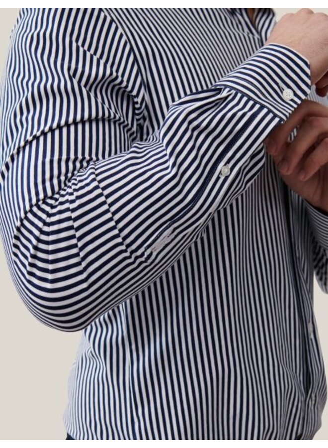 Cavallaro Shirt Lucio Stripe Navy/White