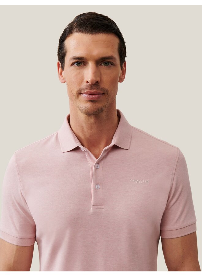 Cavallaro Polo Bavegio Old Pink Melange