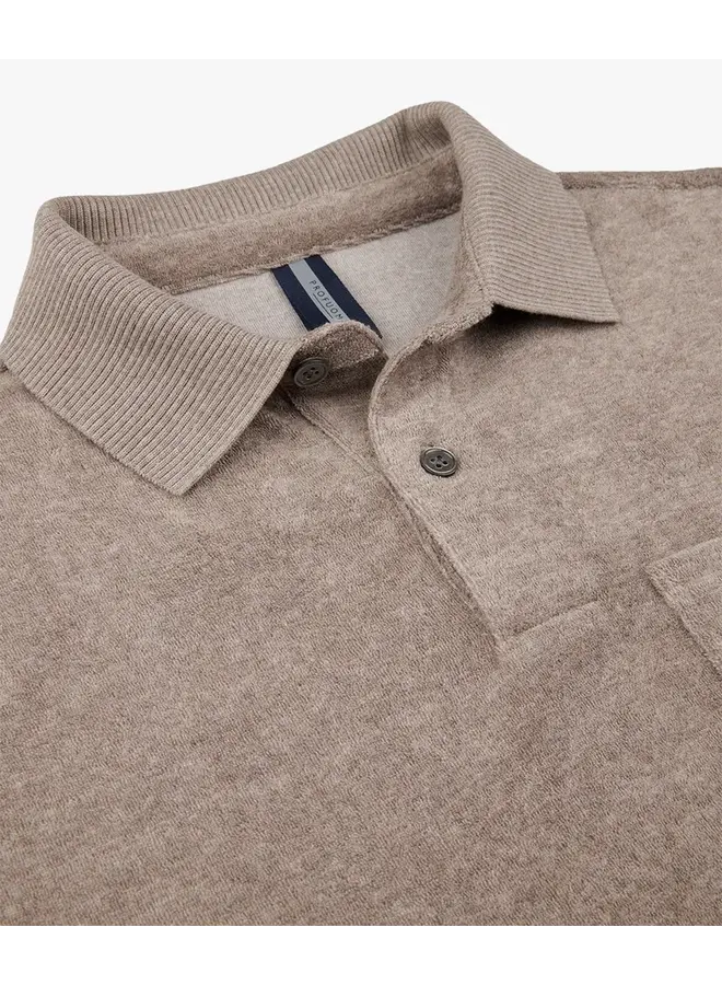 Profuomo Polo Badstof Brown