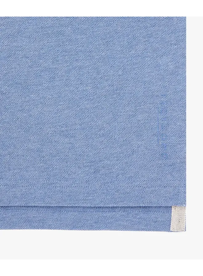 Profuomo Polo Short Sleeve Denim Blue