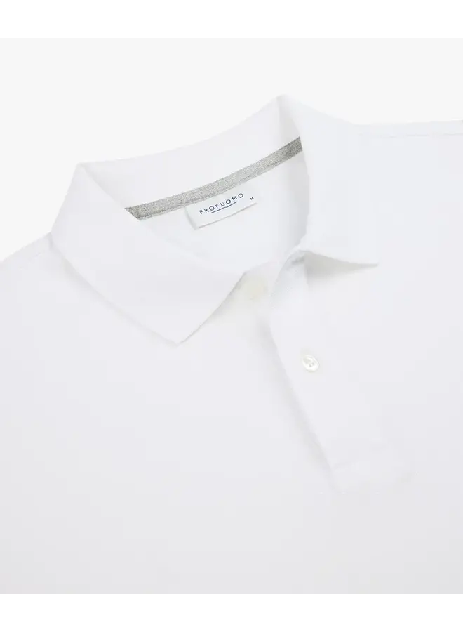 Profuomo Polo Short Sleeve White