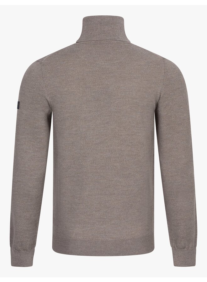Cavallaro Pullover Merino Roll-Neck Sand