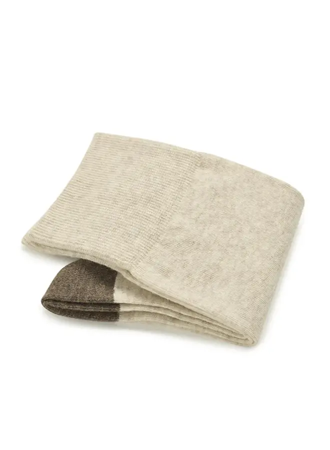 Carlo Lanza Herensokken Cashmere en Cotton Sand