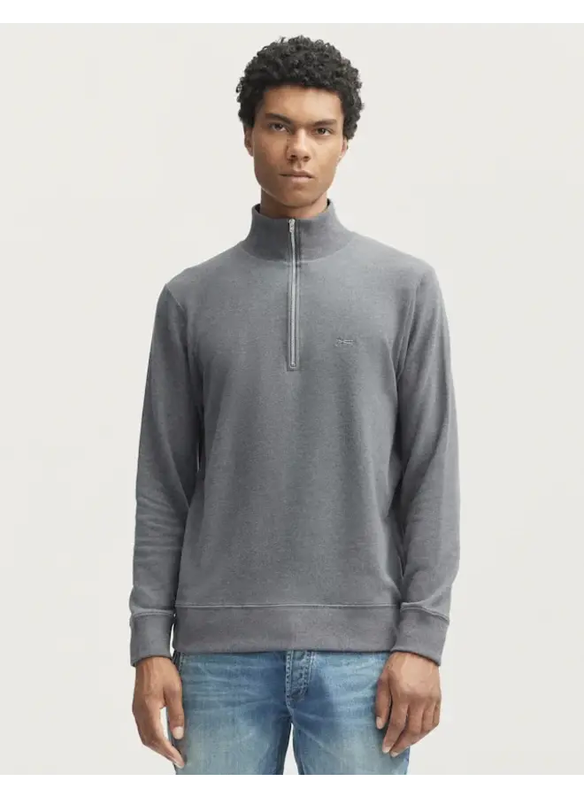 Denham Pullover Half Zip Roger CMJ Magnet Grey