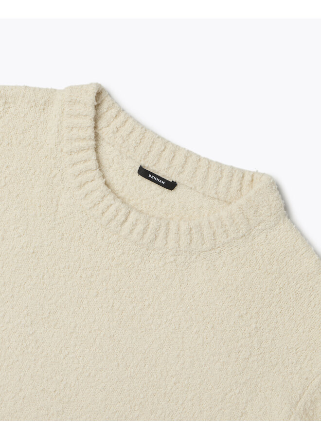 Denham Pullover  Crew  Knit BCC Ecru