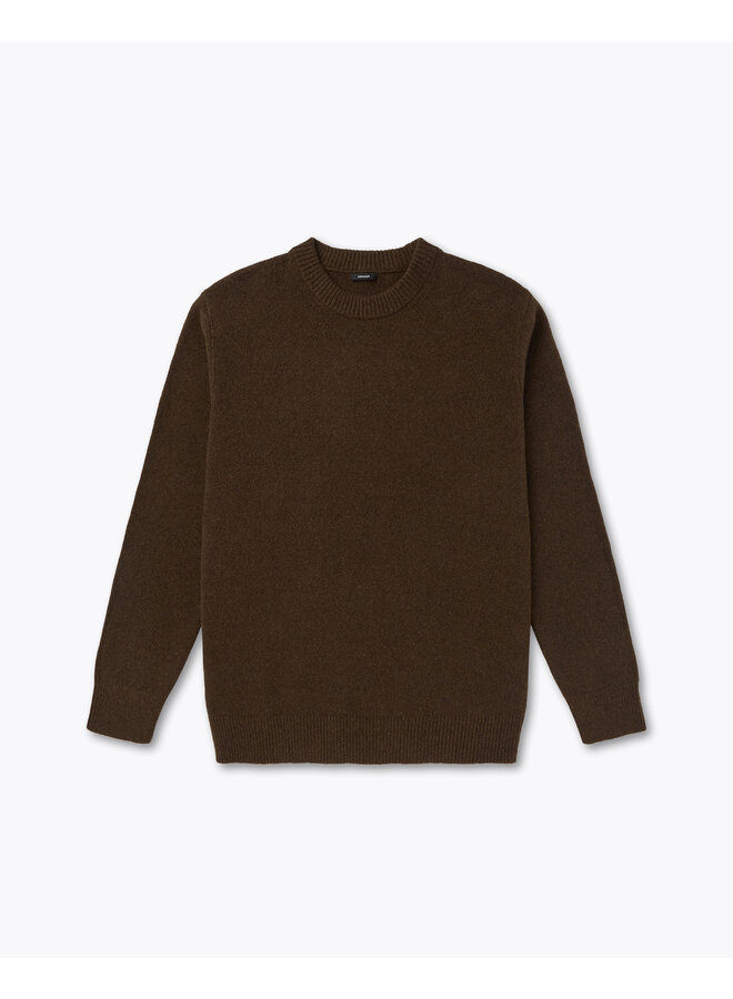 Denham Pullover Crew Knit Wren Brown