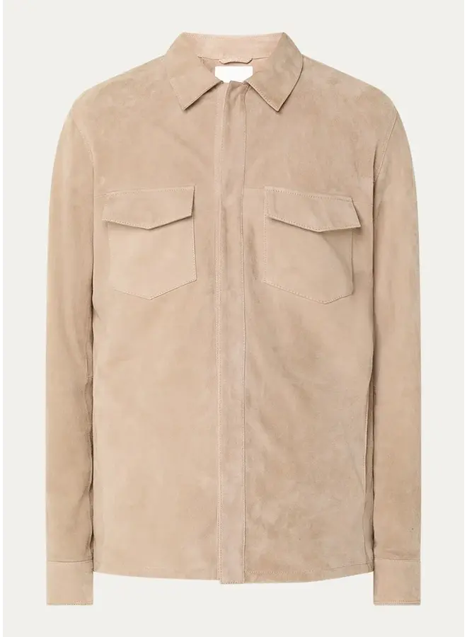 Profuomo Overshirt Suede Beige