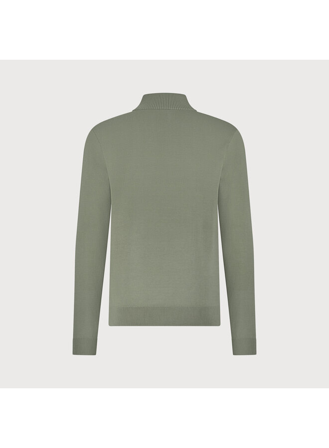 Blue Industry Pullover met knopen Khaki