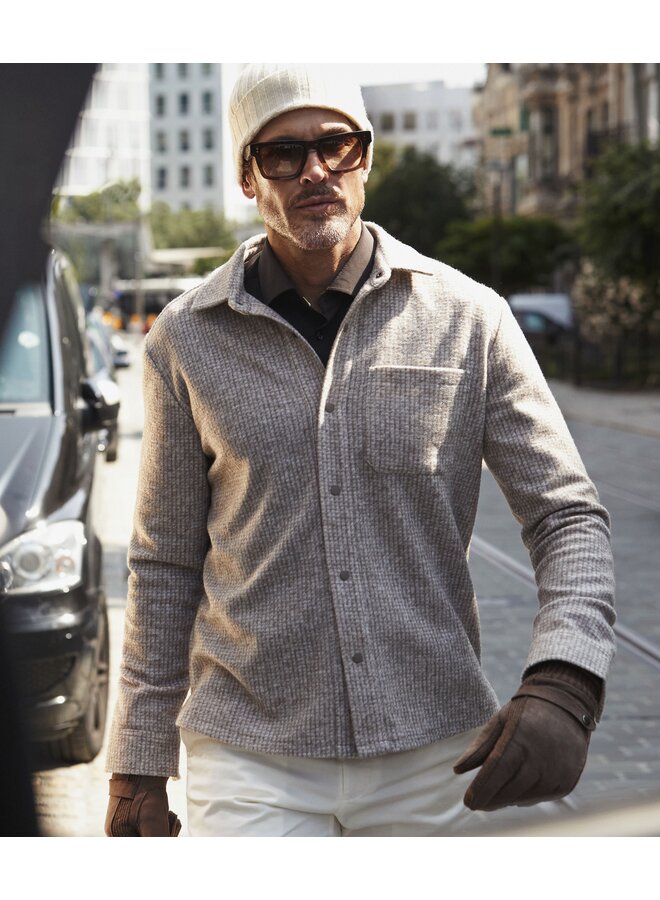 Blue Industry Overshirt Capo Ruitje Sand