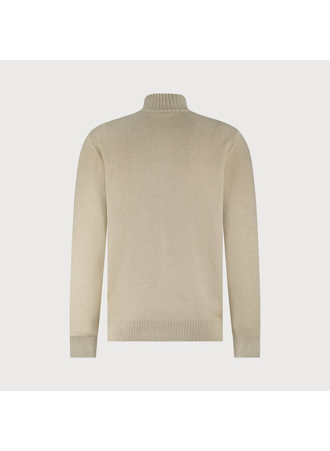 Blue Industry Pullover Half Zip Chenille Stone