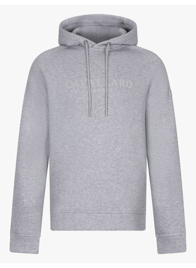 Cavallaro Hoodie Enego Mid Grey Melange