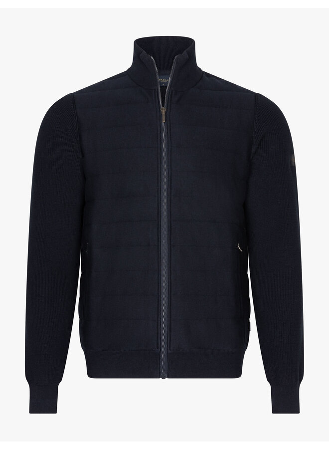 Cavallaro Cardigan Gioni Full Zip Dark Blue