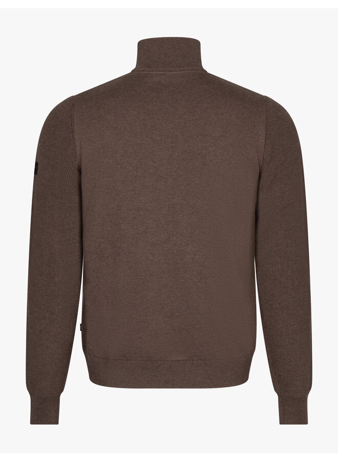 Cavallaro Cardigan Giono Full Zip Brown