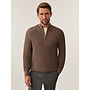Cavallaro Pullover Sagio Half Zip Taupe
