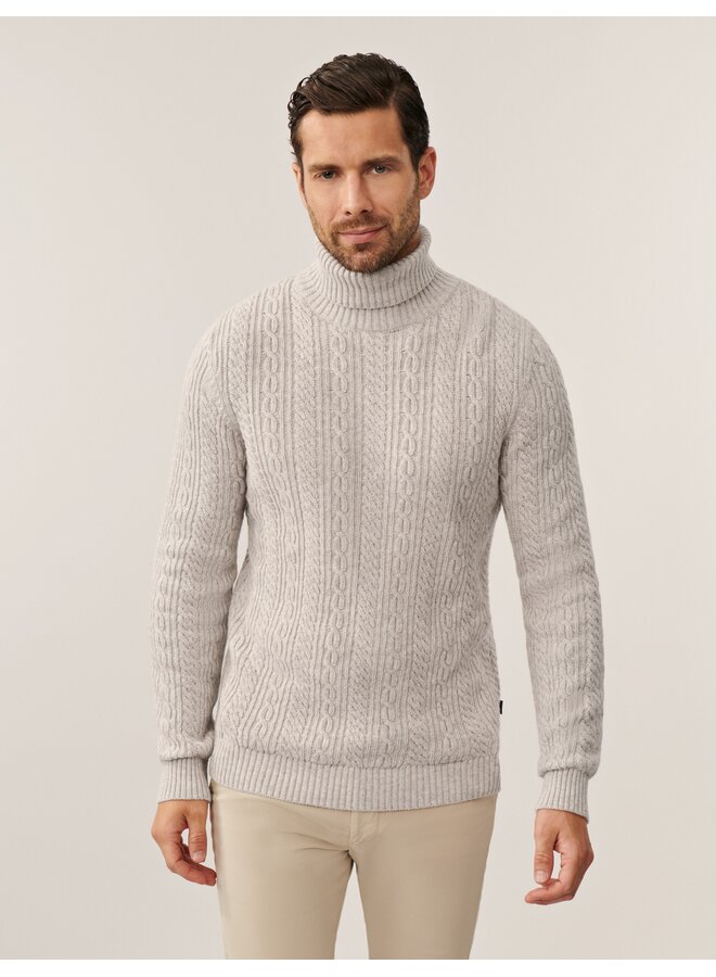 Cavallaro Pullover Mergio Roll Neck Kit/L Beige